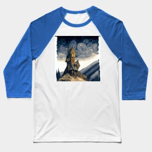 Starry Night Above The Shrieking Shack Baseball T-Shirt